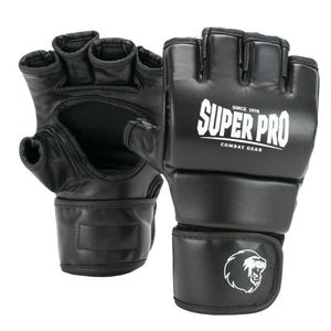 Super Pro Combat Gear Brawler MMA Handschuhe Schwarz/Weiß-S