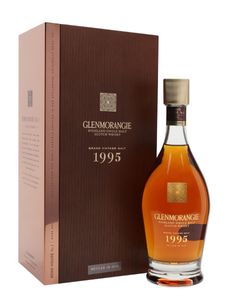 Glenmorangie 1995 Grand Vintage Single Malt Scotch Whisky + Wooden GB 43% 700ml