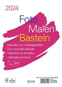 Foto-Malen-Basteln Bastelkalender A5 weiß 2024