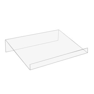 Buchstütze 400x290mm aus transparentem Acrylglas / Buchaufsteller / Buchständer / Warenstütze / Warenträger / Acryl / transparent - Zeigis®