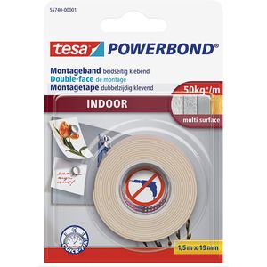 tesa Powerbond Montageband INDOOR 19 mm x 1,5 m