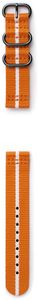 Original Samsung Gear Sport Nato Armband Nylon GP-R600 Orange Weißversiegelt