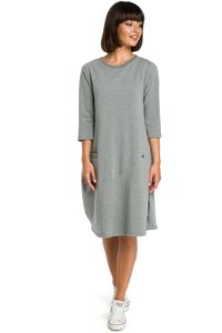 BeWear Midikleid für Frauen Czesl B083 grau XL