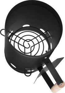 MaxxGarden Anzündkamin 27x16cm - Grillkamin - Grillkohle Anzündkamin - Kohlekorb  - Grill anzündkamin - Holzkohlestarter Metall