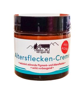 ALTERSFLECKEN-CREME 50ml Anti Aging gegen Pigmentflecken Pigmentcreme Dekolette Salbe Balsam 89