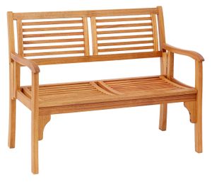 Dehner Klappbank Douglas, 2-Sitzer, ca. 119 x 62 x 90 cm, FSC® Akazienholz, natur