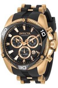 Invicta Bolt 31316 Herren armbanduhr - Quarzuhrwerk - Edelstahl mit schwarzen zifferblat - 50mm