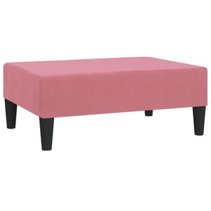 vidaXL Podnožka na nohy Pink 78x56x32 cm Velvet