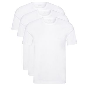 3 Pack HUGO BOSS Herren T-Shirts Halbarm Crew-Neck Vorteilspreis Fb.100 white  Gr.L