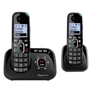 Amplicomms BigTel 1582 - Telefon - schwarz