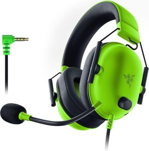 BlackShark V2 X Premium E-Sports Gaming Headset (kabelgebundene Kopfhörer mit 50-mm-Treiber, Geräuschunterdrückung für PC, Mac, PS4, Xbox One (grüner)