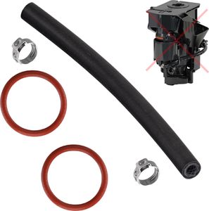 Spar Pack 2x Dichtung O-Ring  + 1x Ersatzschlauch kompatibel mit Siemens & Bosch EQ.3 s100 s300 s500 VeroCup 100 300 sowie EQ.9 s300 s500 s700 s900 zu Brühgruppe Brüheinheit Set-46 von Snapworld-Kaffee