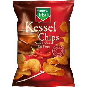 funny frisch Kessel Chips Sweet Chilli & Red Pepper vegan 120g
