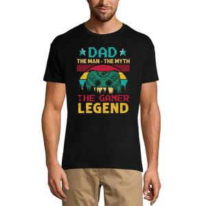 Herren Grafik T-Shirt Papa die Gamer-Legende - Papa Gamer – Dad The Gamer Legend - Dad Gamers – Öko-Verantwortlich Vintage Jahrgang Kurzarm Lustige