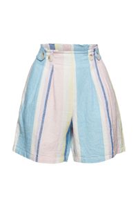 Esprit Aus Leinen-Mix: gestreifte Shorts, light pink