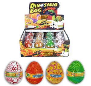 verschiedene Varianten Dinoei Dinosaurier Wachsender Dino im Ei 