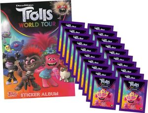 Trolls World Tour (2020 - Sticker & Stickercards - 1 Album + 20 Tüten