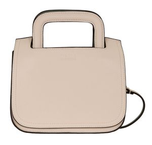 CINQUE Leder Handtasche Umhängetasche Sabrina Minibag Cream-White weiß