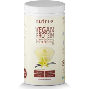 PROTEIN PUDDING VANILLE Vegan 500g - 83,4% Eiweiß - 113 Kalorien - Low Sugar Dessert - Vanille Geschmack - Vanillepudding - Laktosefrei - Glutenfrei