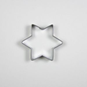 Edelstahl Ausstechformen/Ausstecher - kleiner Stern Ausstecher  Material:: Metal, Farbe:: Silber