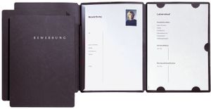 PAGNA Bewerbungsmappe "Select" DIN A4 aus Karton schwarz PAGNA Bewerbungsmappe "Select" DIN A4 aus Karton schwarz