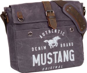 MUSTANG Schultertasche Laptoptasche mit Laptopfach Houston Shoulderbag A3 Antracite violett