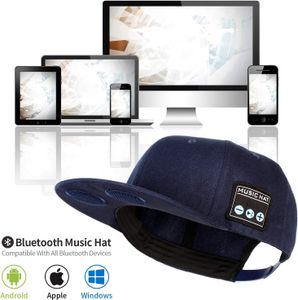 Leap Mütze mit Bluetooth-Lautsprecher, verstellbare kabellose Smart-Freisprech-Kappe für Outdoor-Sport, Baseballmütze ist das Geburtstagsgeschenk für Männer/Frauen/Jungen/Mädchen - Blau