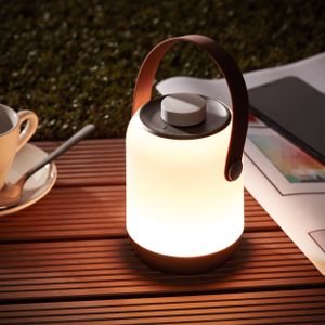 Tischlampe für den Garten mit warmweißem Licht - spritzwassergeschützt