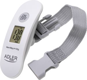 Adler | Cestovní váha na zavazadla | AD 8189 | Maximální hmotnost (nosnost) 40 kg | Přesnost 100 g | Bílá
