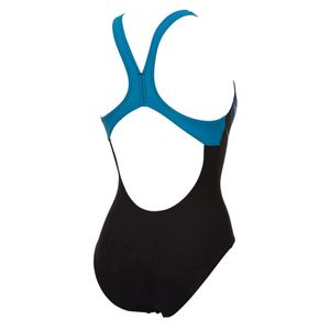 arena Badeanzug Damen Colour Shadings Pro Back chlorbeständig mit eingearbeiteten Bustier, Farbe:Schwarz, Größe:36
