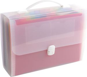 EXACOMPTA Fächermappe mit Griff Crystal 24 Fächer