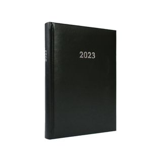 2023 ADINA Buchkalender Chefplaner A5 schwarz 1 Tag 1 Seite auch sonntags