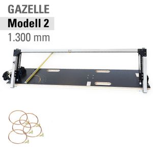 Der TECHWORK Styroporschneider "Gazelle" Modell 2 - 200 Watt inkl. 5 Drähte  | Heißdrahtschneider zum Schneiden von Dämmplatten und Isolierplatten