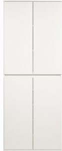 trendteam Nevada Mehrzweckschrank 4-türig Weiß, B/H/T ca. 74/191/34 cm