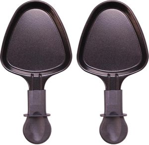 2x 27041 Raclette Pfännchen Oval für Klarstein Princess Tristar Tefal BxLxH: 10x19,7x1,4cm Antihaftbeschichtet