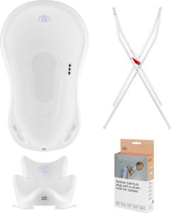 Babywanne, Sitz, Ständer, Abfluss – Weiß