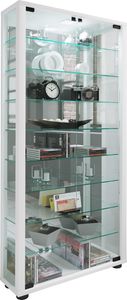 Glas Stand Vitrine Lumo Maxi Spiegel