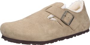 Birkenstock London Shearling Suede Women's Taupe Shoes