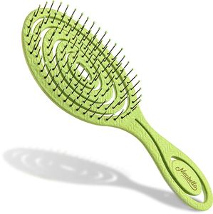 Ninabella Entwirrbürste Ninabella Bio Haarbürste ohne Ziepen für Damen, Herren & Kinder - Entwirrbürste auch für Locken & Lange Haare - Einzigartige Profi Detangler-Bürste