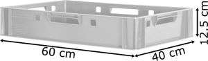 Fleischkiste E1 Fleischkiste Rot Fleischerkiste E1 Fleischkisten E1 Kiste E1 Fleischkiste Eurobox E1 Lebensmittelecht 60 x 40 Metzgerkiste E1 Auswahl Kingpower, Anzahl:5