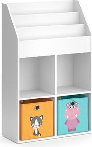 Vicco Kinderregal Luigi, 72 x 114.2 cm mit 2 Faltboxen, Weiß