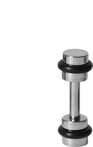 Fake Plug Ohrstecker Chirurgenstahl Größe - 4 mm
