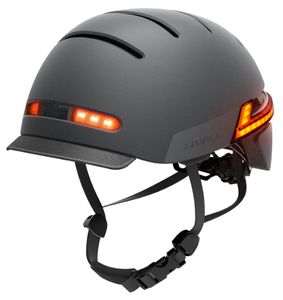 Livall BH51M Neo+BR80 54-58 cm schwarz Fahrradhelm E-Bike Helm LED Blinker Rücklicht Smart App