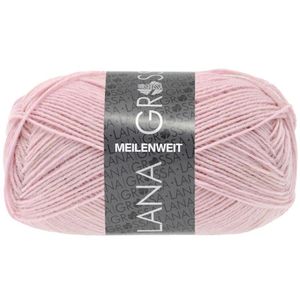 Lana Grossa Meilenweit 50 g (4-fach Sockenwolle), Farbe:1404 - Fliederrosa