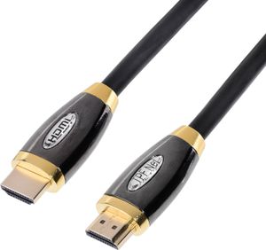 TPFNet High Quality HDMI Kabel 2.0/1.4a kompatibel mit Ferritkern und Ethernet, 15m