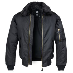 Bunda Brandit MA2 Jacket Fur Collar black - XXL
