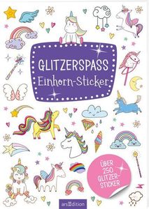 Glitzerspaß – Einhorn 250 Sticker