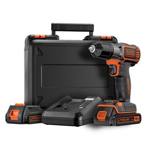 Black & Decker ASD18KB Akku Bohrschrauber Akkuschrauber 18V mit Koffer & 2 Akkus Black & Decker ASD18KB Akku Bohrschrauber Akkuschrauber 18V mit Koffer & 2 Akkus
