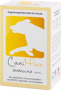 CaniMove immune mini (bis 10kg) - Ergänzungsfuttermittel zur Unterstützung der natürlichen Immunmodulation. Mit EPA, Astragalus und OPC.
