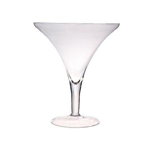 XL Martiniglas, Dekoglas auf Fuß SIGMA H. 30cm D. 25,5cm transparent Glas Duif